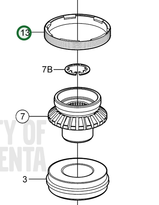 3852262, Ring | Genuine Volvo Penta Part
