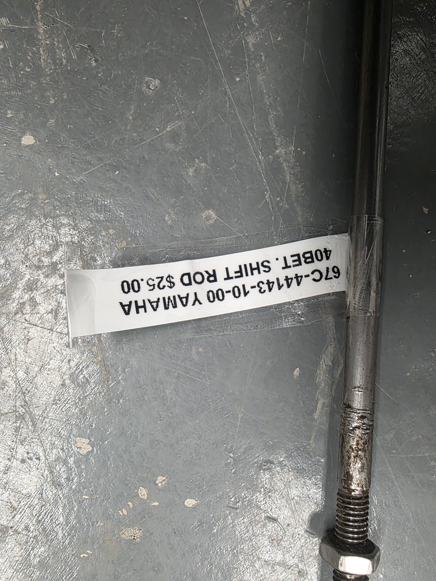 67C-44143-10-00 Yamaha 40BET Shift Rod | Genuine Used Part