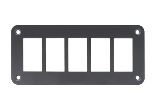 709785 Panel Aluminium Black 5 Hole