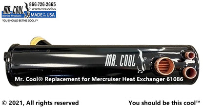 61086A7 Aftermarket Mercruiser 3.0L Heat Exchanger | Sawley's Select Marine Parts