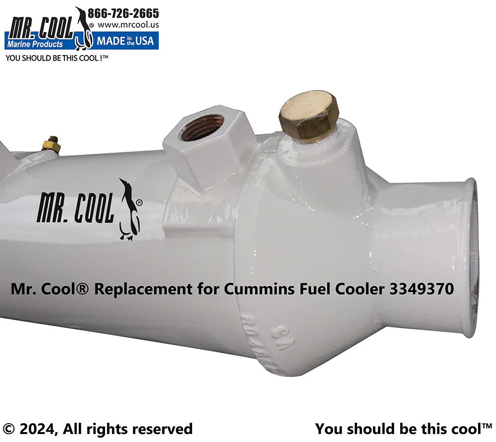 3349370 / 4989987 Aftermarket Cummins QSM11 Fuel Cooler 4 x 8.25 in | Sawley's Select Marine Parts