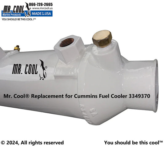 3349370 / 4989987 Aftermarket Cummins QSM11 Fuel Cooler 4 x 8.25 in | Sawley's Select Marine Parts