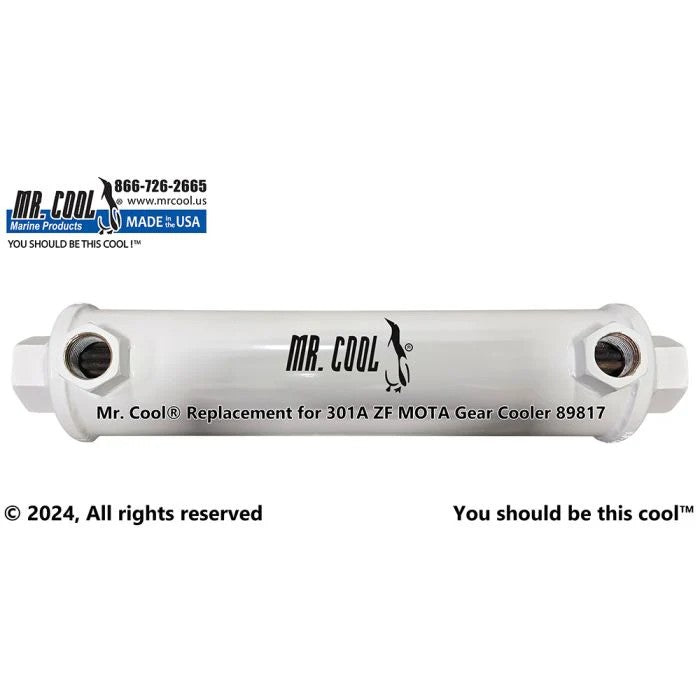 89817 ZF on CAT 301A ZF MOTA Gear Cooler (4"x17") 89817