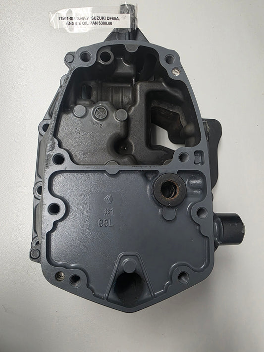 11501-88L00 Suzuki DF60A Engine Oil Pan | Genuine Used Part