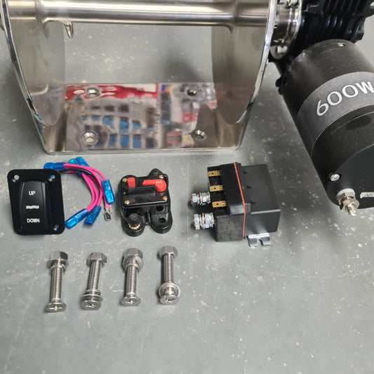 AW600 Budget Anchor Winch - 600W Motor - for 4.5m to 5.8m Boats | Anchor Winch