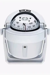 673669 Ritchie Explorer Bracket Mount Compass White | Marine Compass