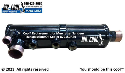 879150A79 Aftermarket Mercruiser Zeus 3000 Vertical Transmission Oil Cooler | Sawley's Select Marine Parts