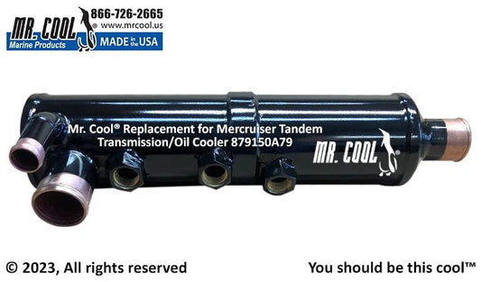879150A79 Aftermarket Mercruiser Zeus 3000 Vertical Transmission Oil Cooler | Sawley's Select Marine Parts
