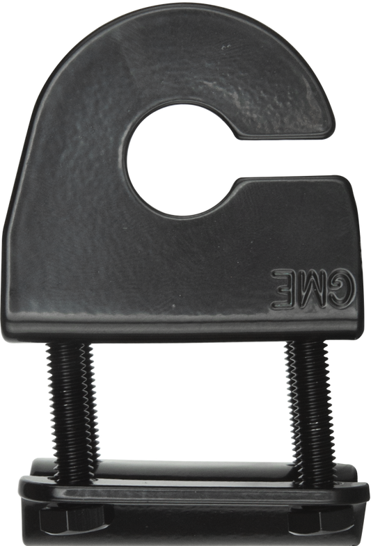 MB411B 2.5MM MIRROR MOUNT WITH CABLE SLOT - BLACK