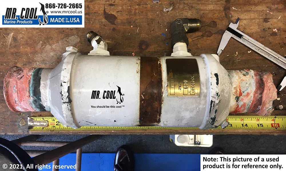 3349370 / 4989987 Aftermarket Cummins QSM11 Fuel Cooler 4 x 8.25 in | Sawley's Select Marine Parts