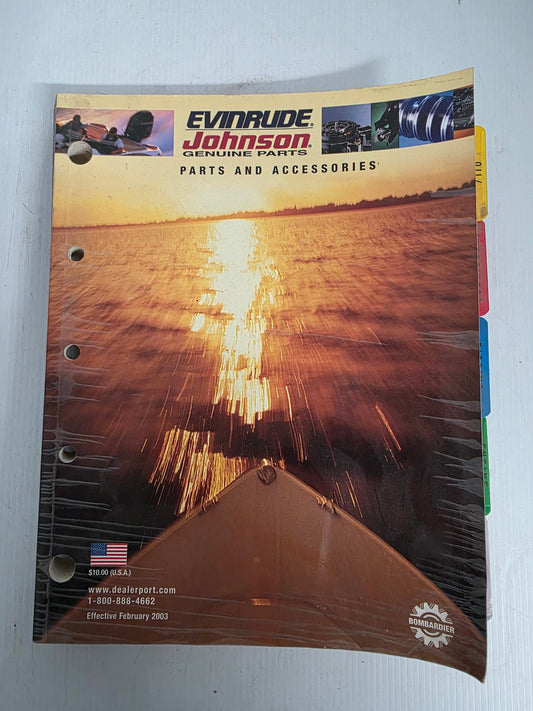 2003 Evinrude/Johnson Parts & Accessories Catalogue | Genuine Used Manual