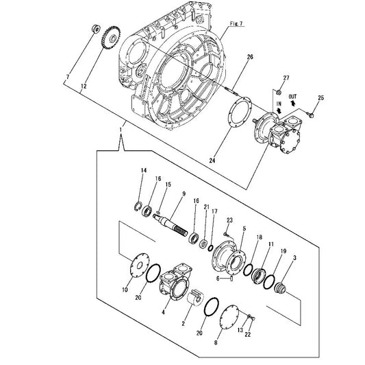 DJ-Y18001-A Aftermarket Yanmar 6AYM Seawater Pump 748660-42014-A | Sawley's Select Marine Parts