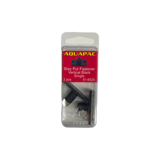 916525 Stayput Fastener Vertical Black - Single