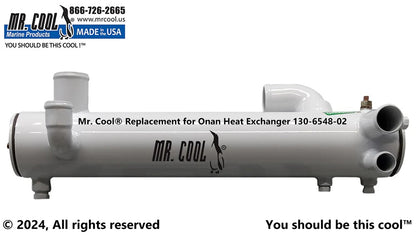 130-6548CN Onan MDKA MDKB MDKDR 17.5KW Heat Exchanger Replacement 130-6548CN