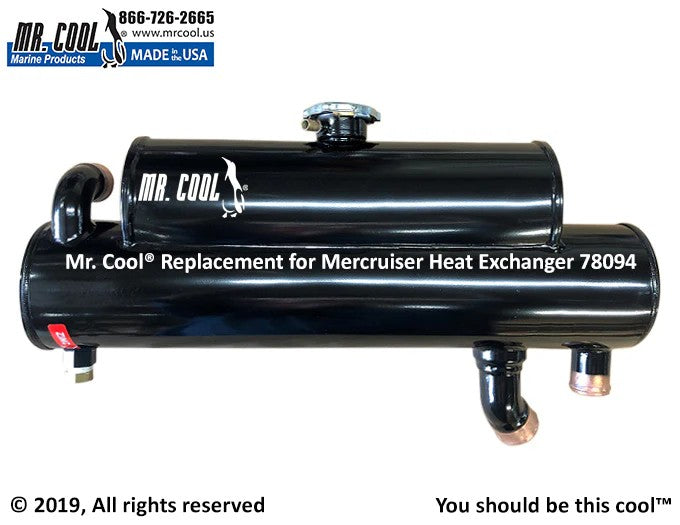 78094 Aftermarket Mercruiser Rear-Mount Heat Exchanger | Sawley's Select Marine Parts
