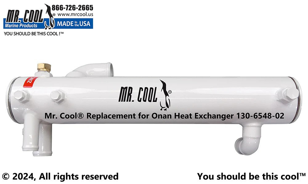 130-6548CN Onan MDKA MDKB MDKDR 17.5KW Heat Exchanger Replacement 130-6548CN