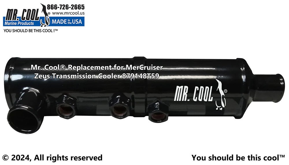 879148T59 / 8M0181739 Aftermarket Mercruiser Zeus 3000 Vertical Transmission/Power Steering Oil Cooler | Sawley's Select Marine Parts