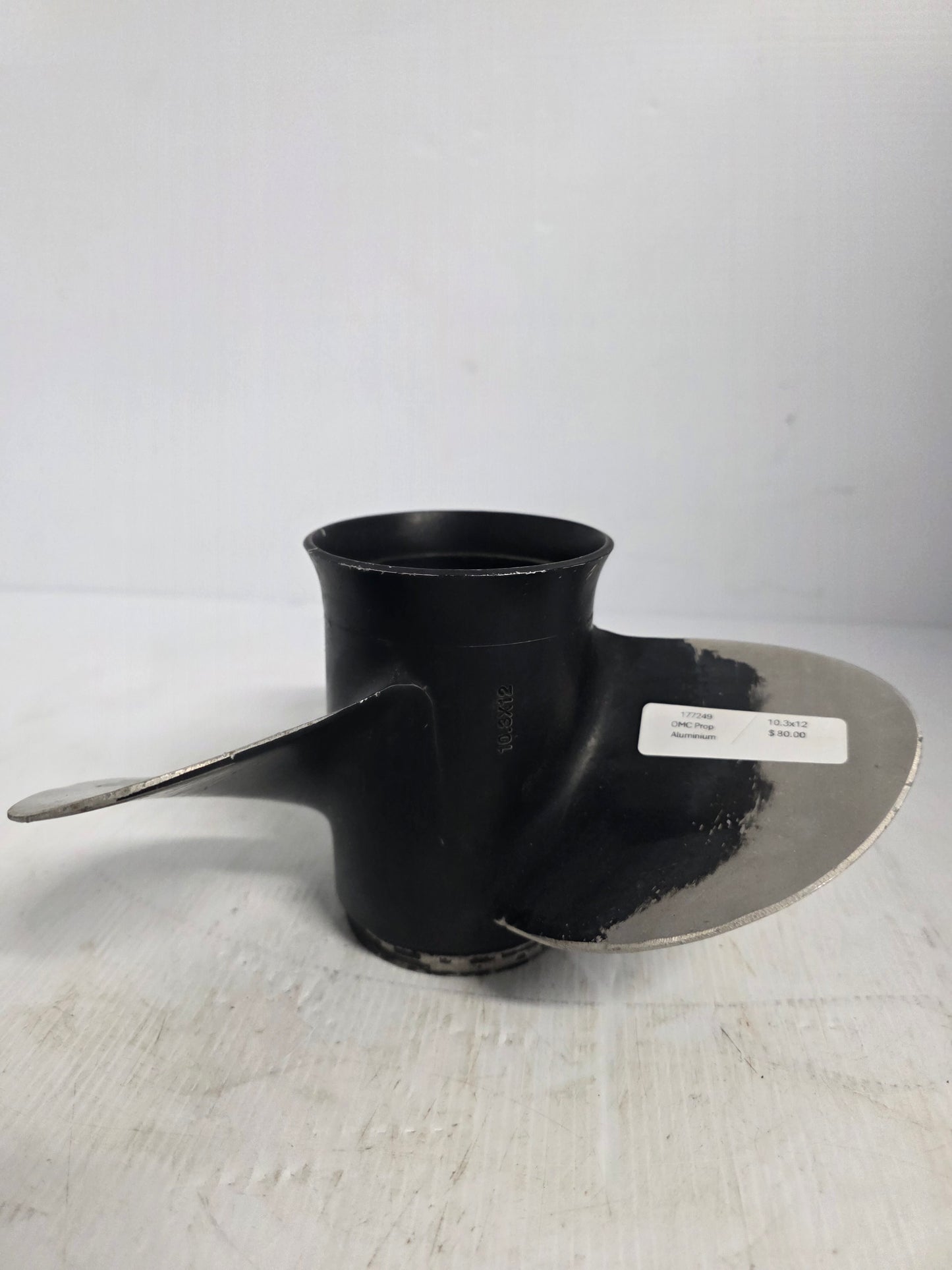 0177249 0765050 Evinrude/Johnson 10 1/2 x 12 Aluminium Propeller – 14 Spline | Genuine Used Part