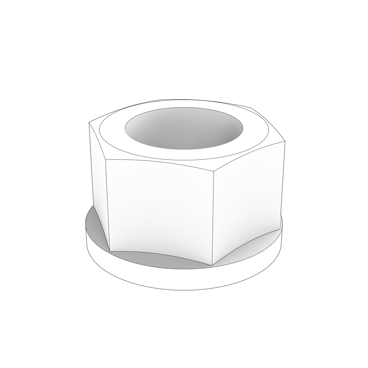 981152 Flange Nut | Genuine Volvo Penta Part
