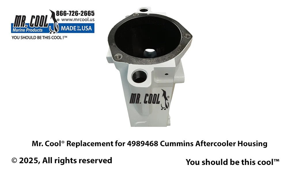 4989468 / 3974399 Aftermarket Cummins 8.3L C-Series Aftercooler Housing | Sawley's Select Marine Parts