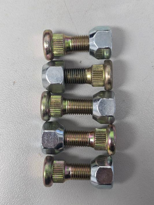 1663C Dunbier Wheel stud & nut  7/16" (HT) (Pack of 5) (Clam Shell)