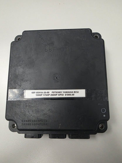 68F-8591A-30-00 F8T93081 Yamaha ECU 150HP 175HP 200HP HPDI | Genuine Used Part