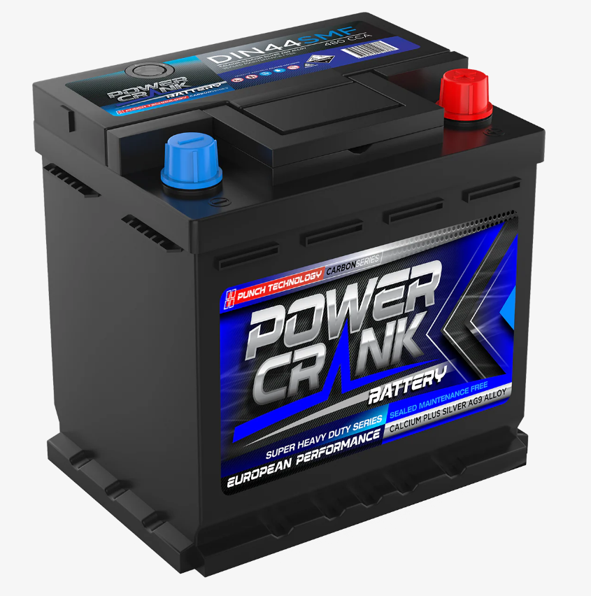 DIN77SMF Power Crank 780 CCA Battery | European Series