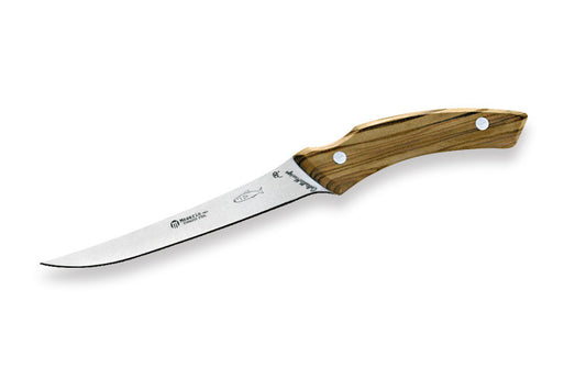 2009OL - Maserin 14cm Stainless Steel Fillet Knife (Olive Wood Handle) | Fishing & Outdoor Knife