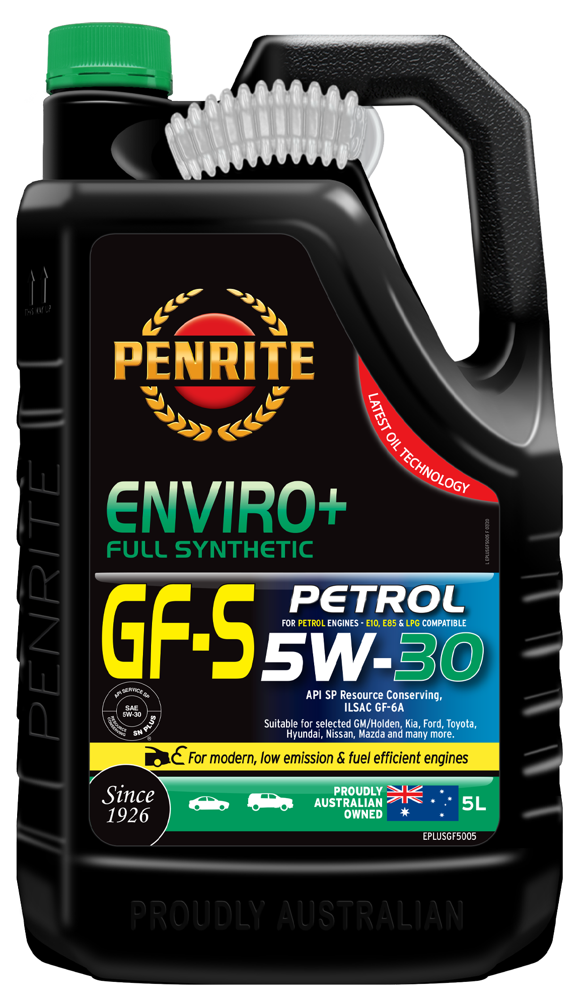 EPLUSGF5005 Penrite Enviro+ GF5 Full Synthetic 5W30 5L | Genuine Penrite Lubricants