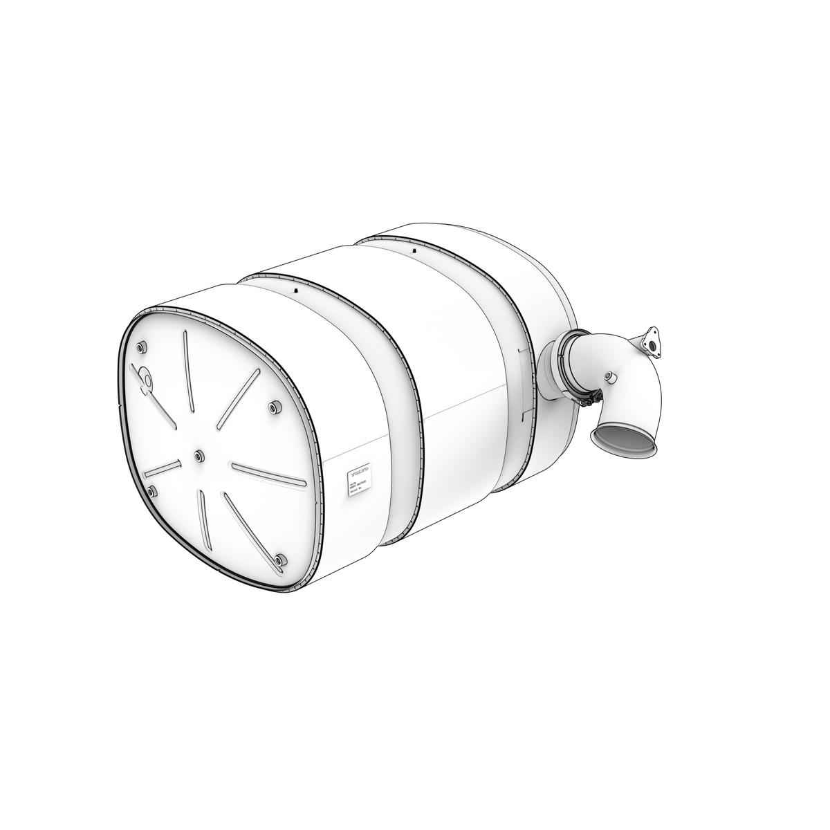 22341036 Muffler | Genuine Volvo Penta Part