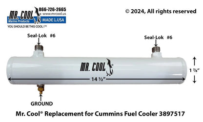4944404 / 3897517 Aftermarket Cummins QSB/QSC/QSM Fuel Cooler | Sawley's Select Marine Parts