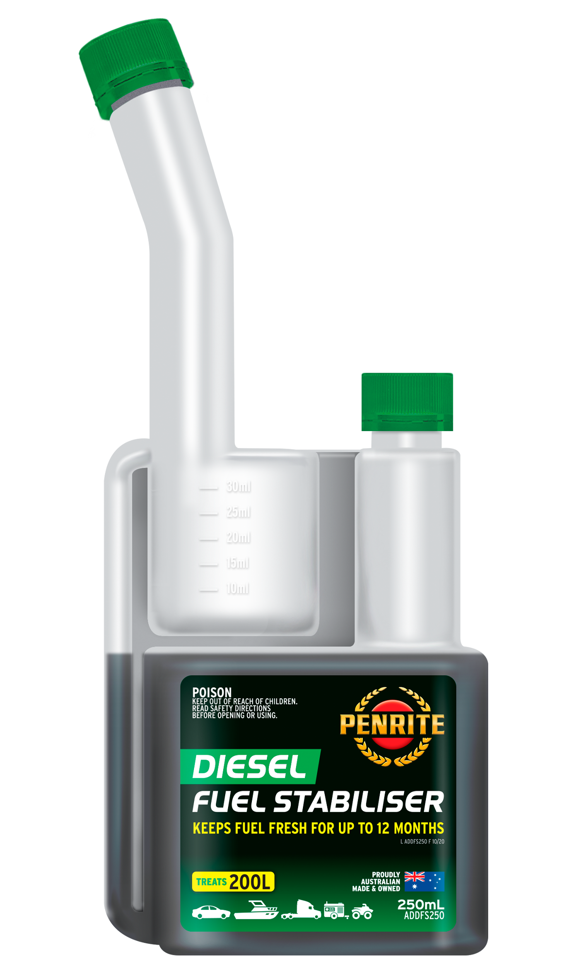 ADDFS250 Penrite Diesel Fuel Stabiliser 250mL | Genuine Penrite Lubricants