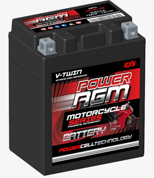 NPC-YB14A-A2 Power Crank 305 CCA 12 AH Battery | Power AGM Series