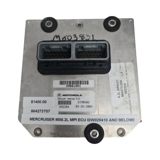 864273T07 Mercruiser MX6.2L MPI ECU (0W029410 and below) | Genuine Used Part