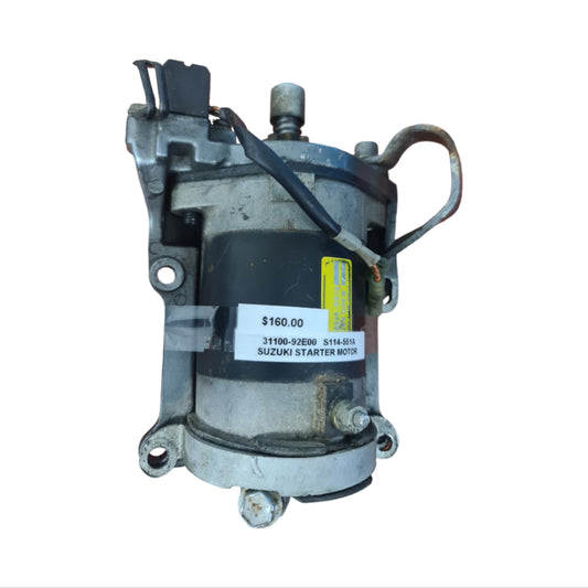 31100-92E00 S114-551A Suzuki Starter Motor | Genuine Used Part