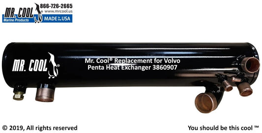 3860907 Aftermarket Volvo Penta 8.1 GI/8.1 IPS Petrol Heat Exchanger | Sawley's Select Marine Parts