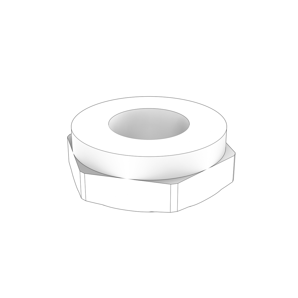 852212 Nut | Genuine Volvo Penta Part