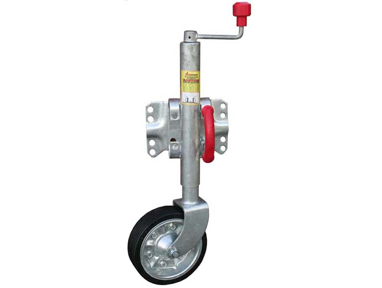 1262 Dunbier H3932 Mackay Galvanised Wind-Up Swing-Up Jockey Wheel 8" Steel Wheel | Marine Trailer Part