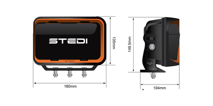 ST-01-QDE-001 Quad EVO LED Driving Light (Side Module) | Genuine STEDI Product, image 10