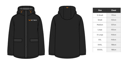 ST-50-LPJ-OPT STEDI Long Puffer Jacket - Black (Larger Sizing) | Genuine STEDI Product
