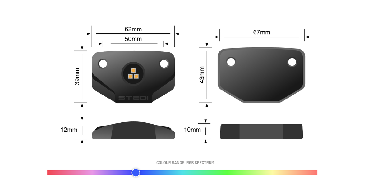 LEDROCK-RGB-1PC Surface LED Rock Lights (RGB) Single | Genuine STEDI Product, image 14