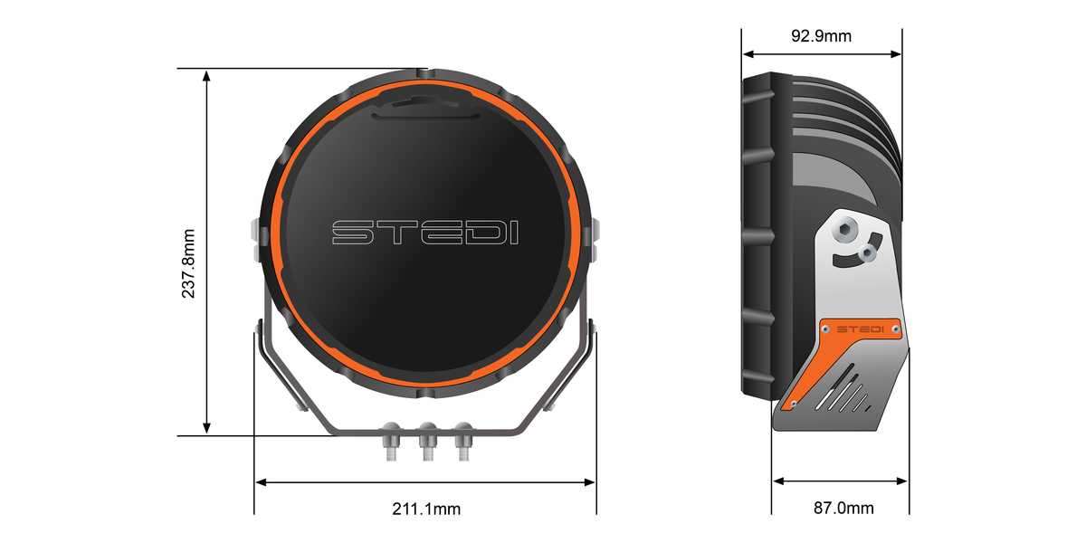 ST-01-SRT-804 Type-X Sport Plus 8.5" Silver Edition (Single) | Genuine STEDI Product