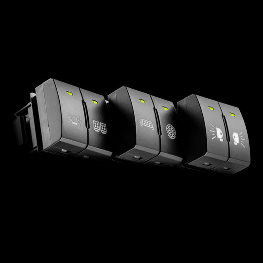 DUAL-SQ-TOY Dual Push Square Switch to suit Toyota | Genuine STEDI Product