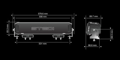 ST-02-SRT-240 Sport Plus Double Row 22 inch 40 LED Light Bar | Genuine STEDI Product