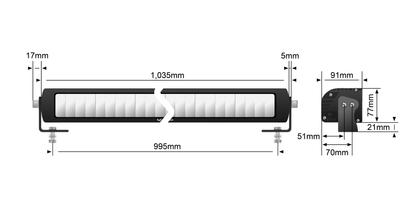 LEDST-X-40-16L ST-X 40.5 Inch LED Light Bar | Genuine STEDI Product