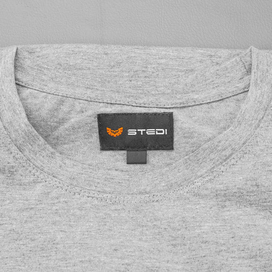 MERCH-TEE-STEDI-GRY-OPT STEDI Monochrome Tee - Grey | Genuine STEDI Product