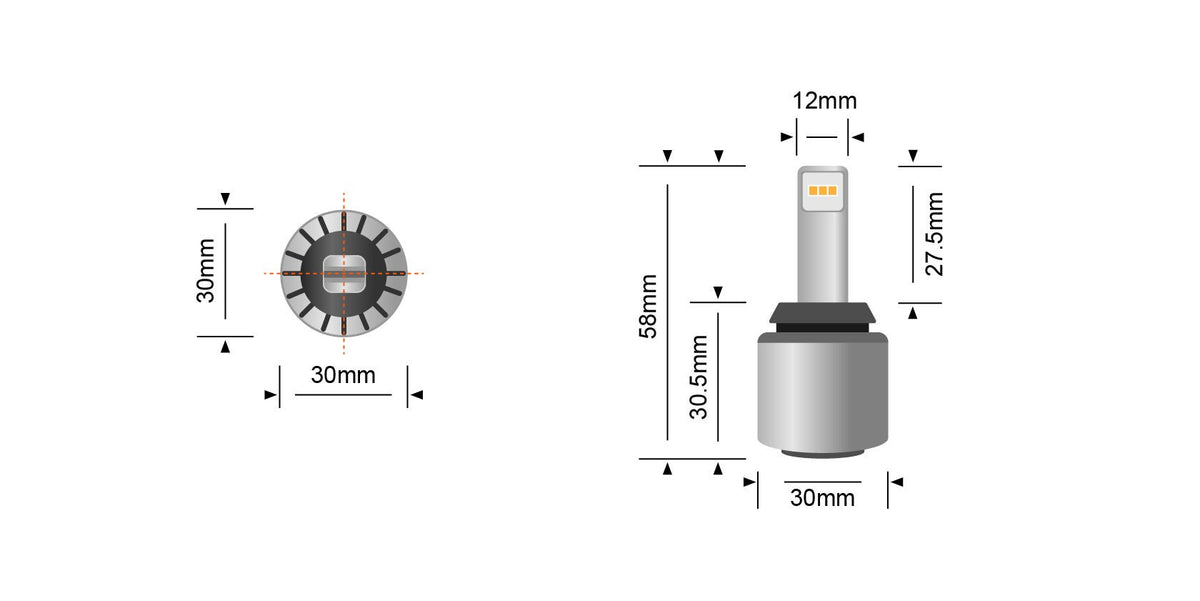 LEDCONV-T20-HP-7443 1,000 Lumen T20 Reverse LED Upgrade (Pair) | Genuine STEDI Product