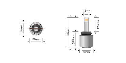 LEDCONV-T20-HP-7443 1,000 Lumen T20 Reverse LED Upgrade (Pair) | Genuine STEDI Product