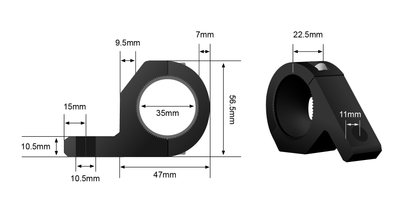 BRK-BLK-OPT-1 Tube Mounting Brackets | Genuine STEDI Product, image 14