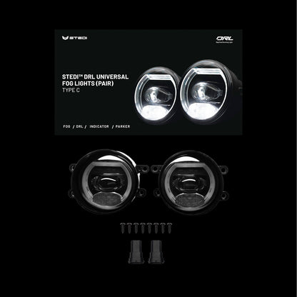 ST-43-FGL-003 Universal Type C LED Fog Light with DRL Conversion Kit | Genuine STEDI Product